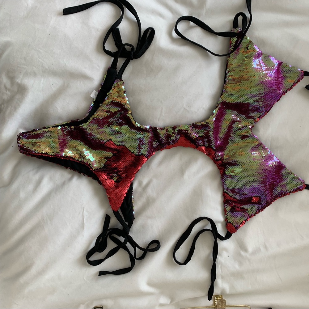 Sequin monkini